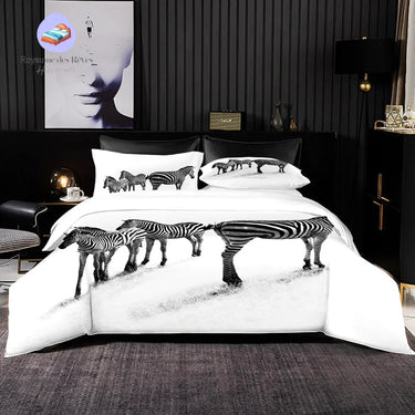 Housse de Couette Motif Zèbre